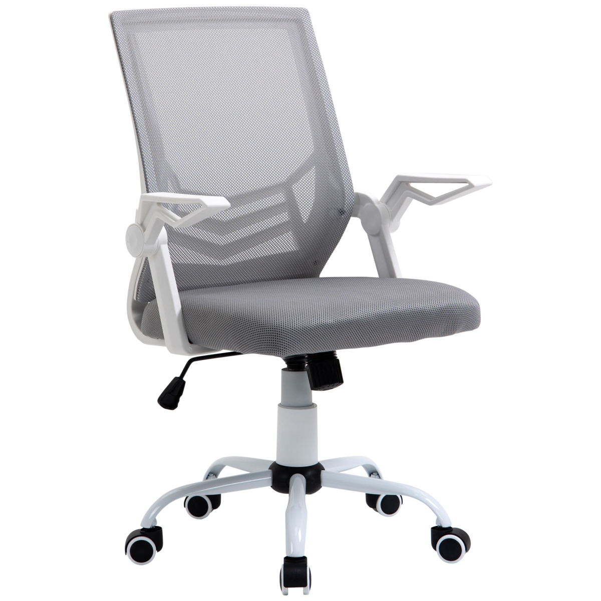Ergonomic Mesh Office Chair with Lumbar Support - Adjustable Comfort, Grey
