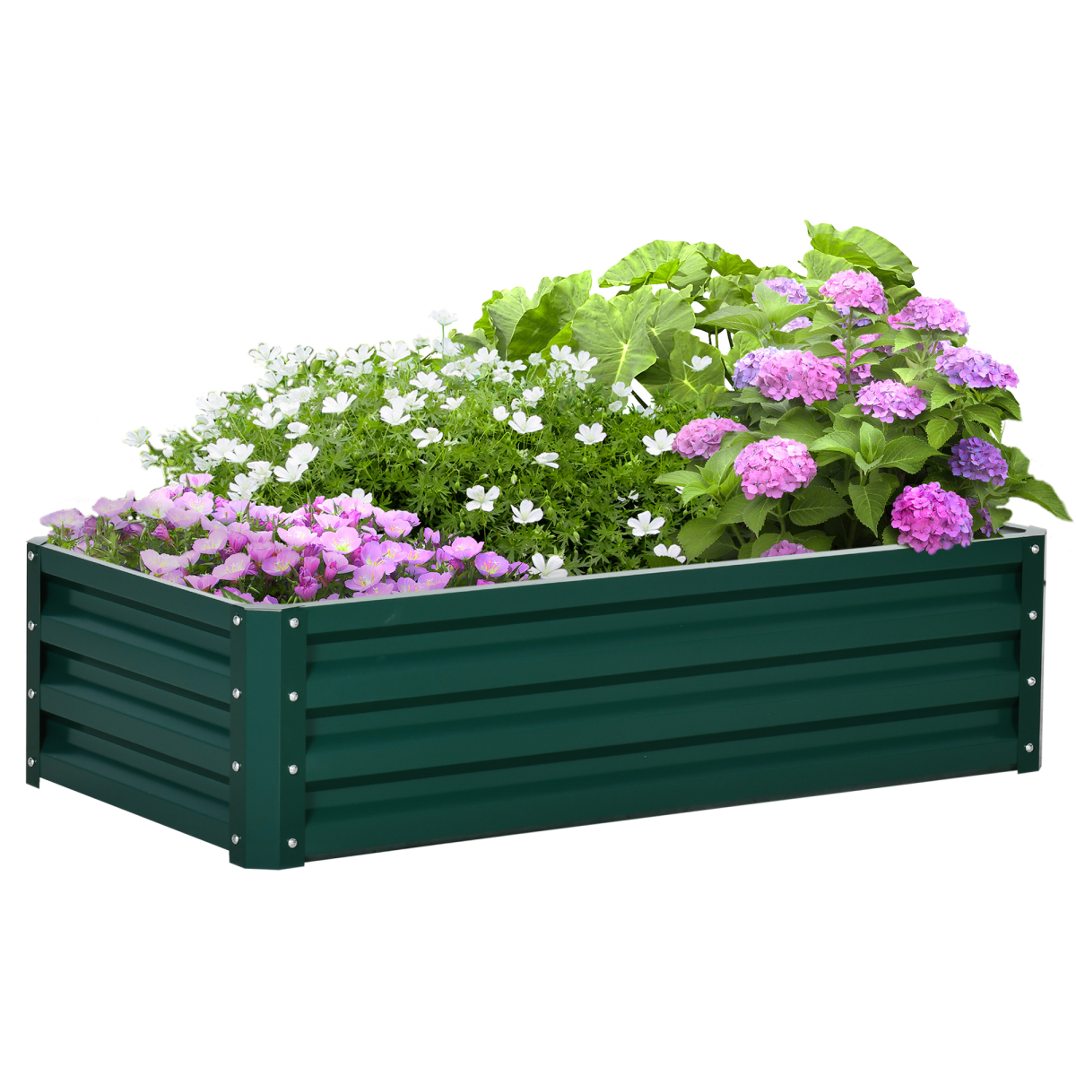 Modular Steel Raised Garden Bed - Perfect Planter for Veggies & Flowers