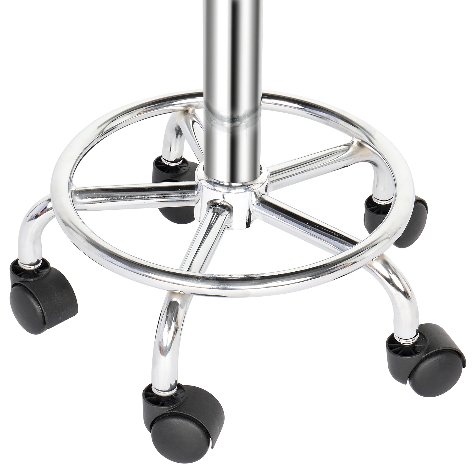 Chic 360° Rotation Bar Stool with Ha Ha Feet - Stylish Black Comfort