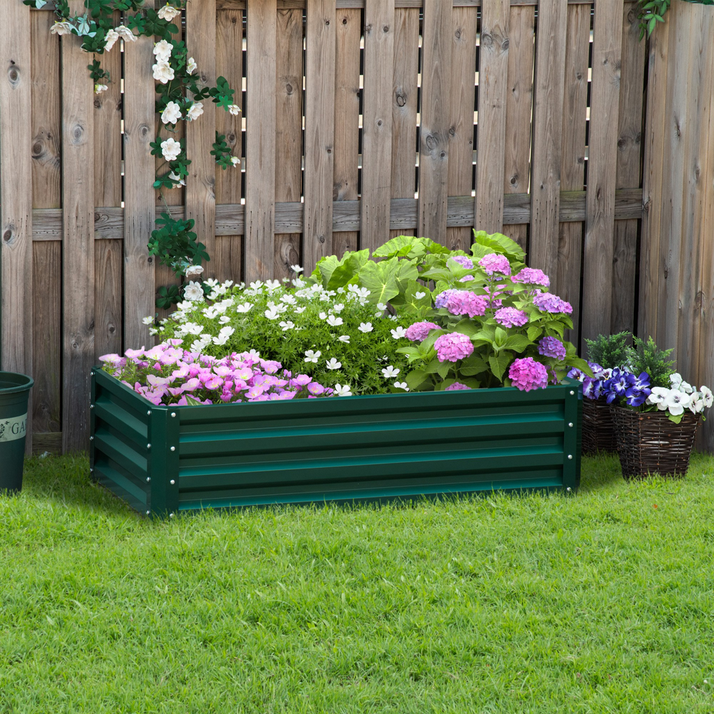 Modular Steel Raised Garden Bed - Perfect Planter for Veggies & Flowers