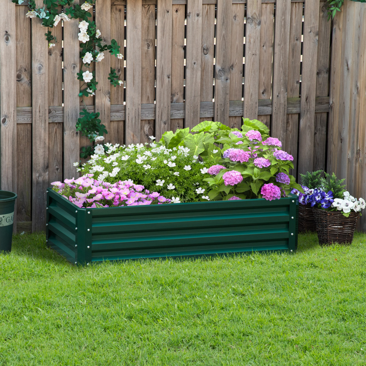 Modular Steel Raised Garden Bed - Perfect Planter for Veggies & Flowers