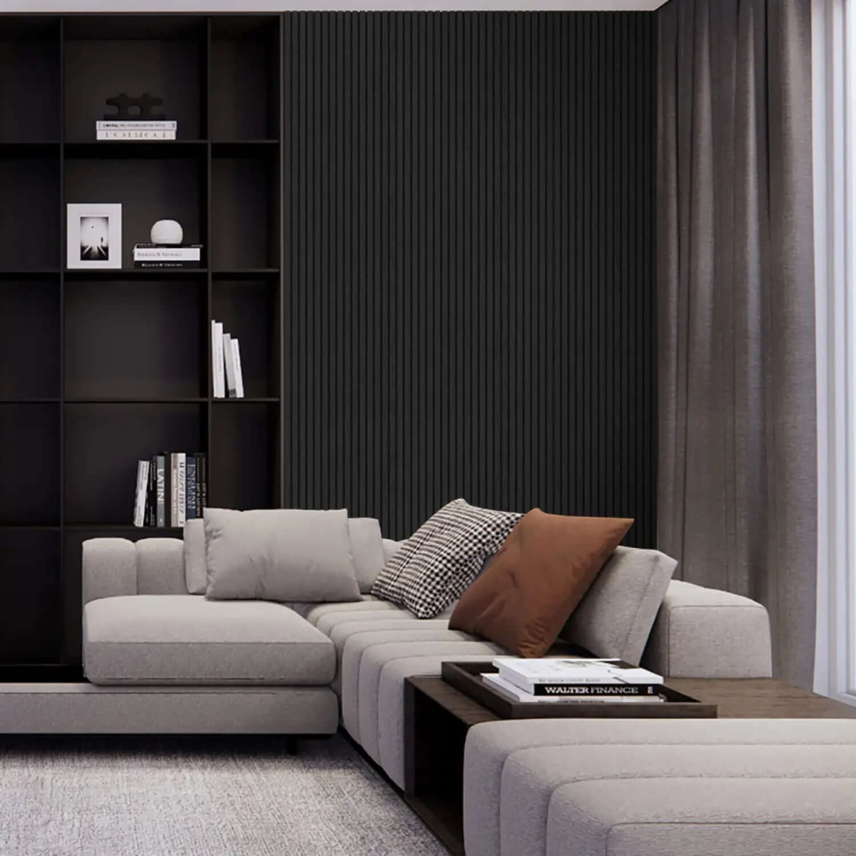 Black Oak Acoustic Wall Panels: Elegant Sound Absorption for Modern Spaces