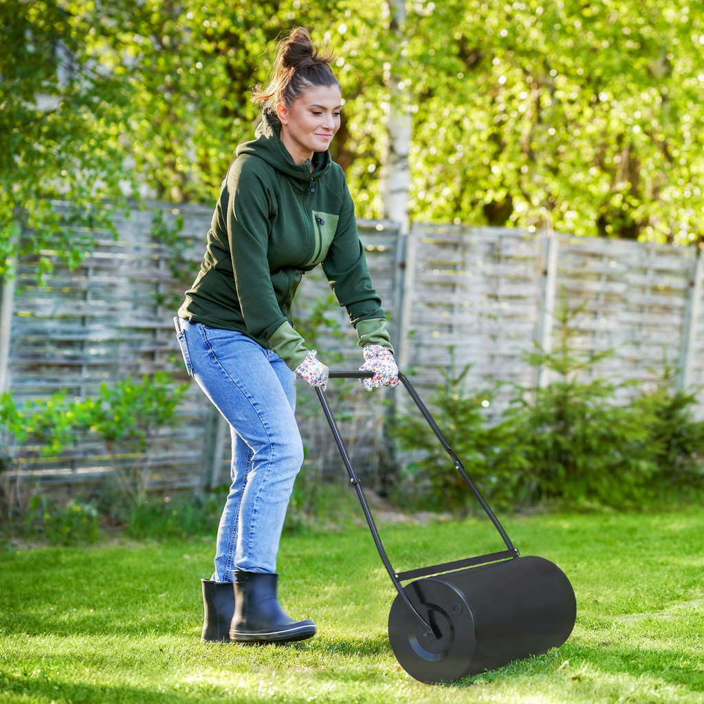 Durable 46L Lawn Roller: Heavy-Duty Garden Roller for Perfectly Flattened Grass