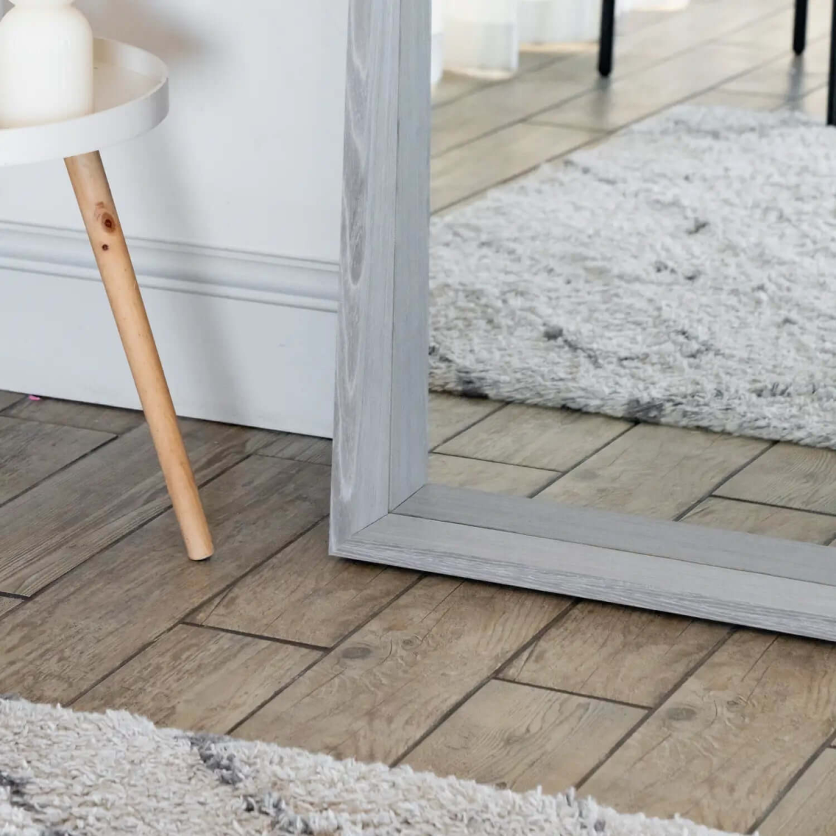 Hanaka Grey Oak Leaner Mirror – Elegant Full-Length Design (200cm x 100cm)