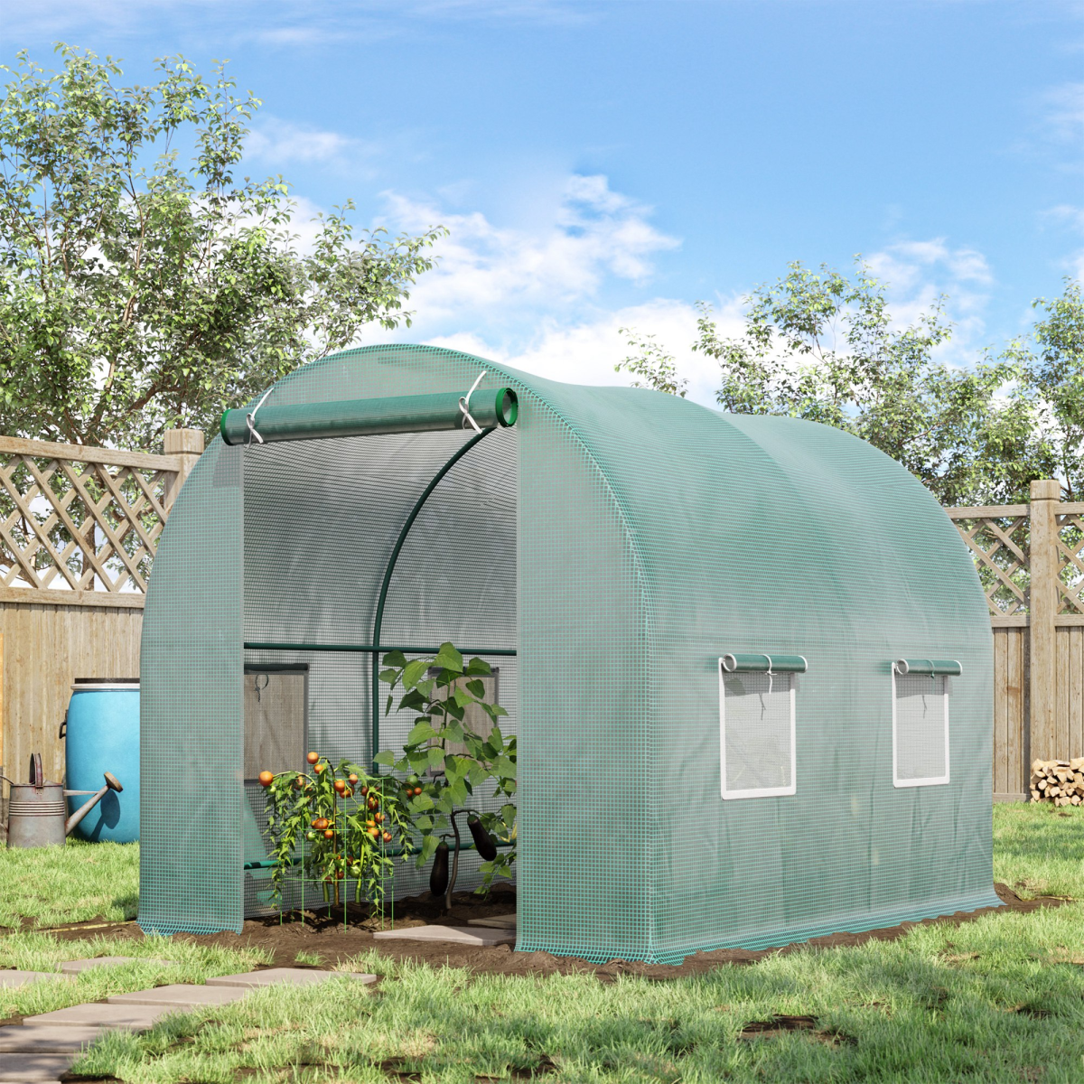 Ultimate 2.5x2m Reinforced Polytunnel Greenhouse for Thriving Plants!