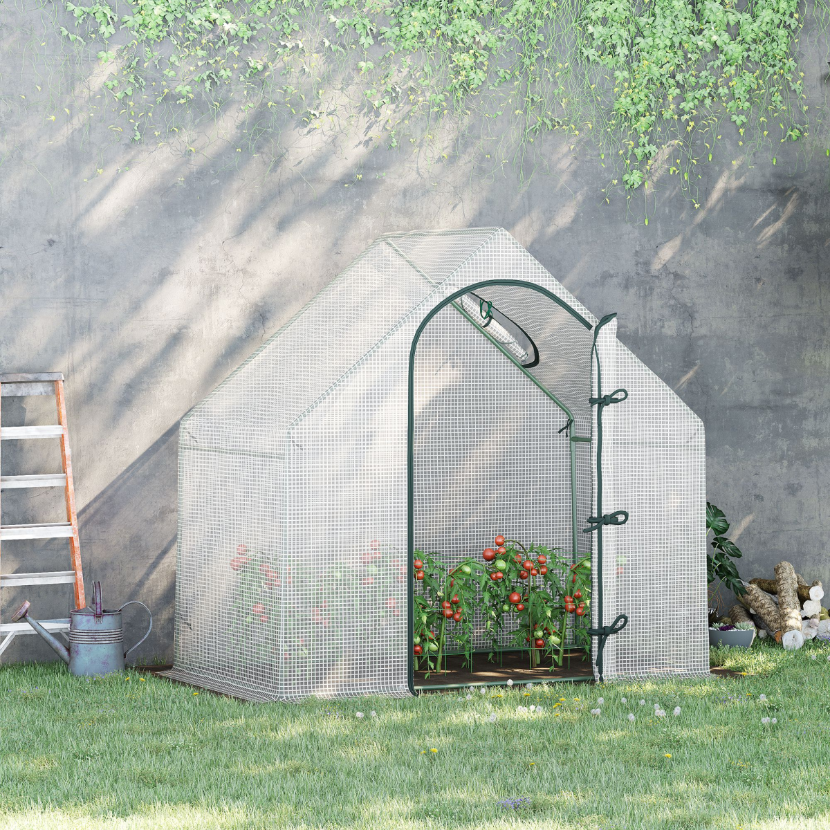Outsunny Walk-In Greenhouse: Perfect Plant Haven for Year-Round Growth!