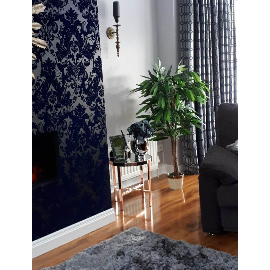 120cm Large Artificial Mango Tree Plant with Metal Planter