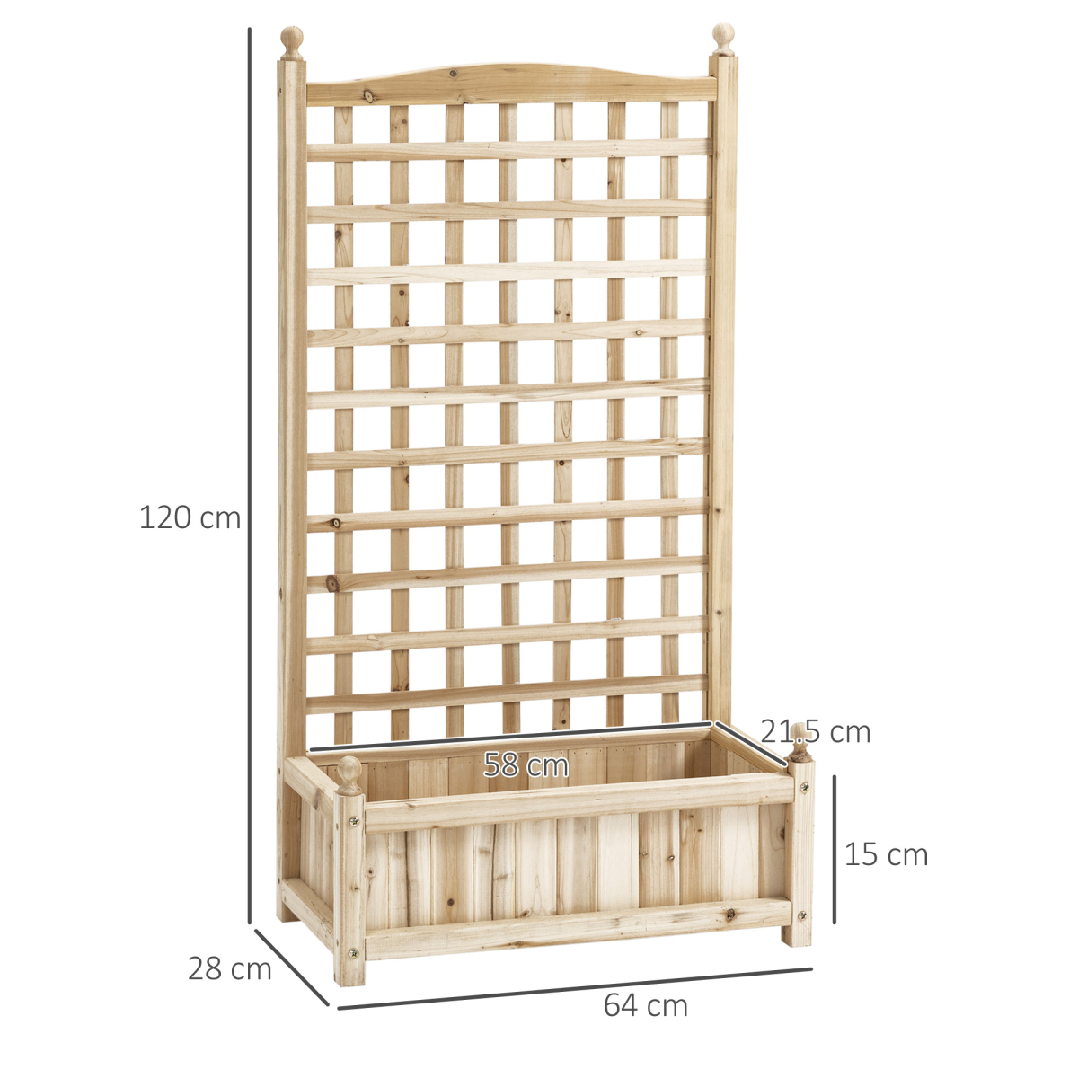 Outsunny Vertical Raised Garden Bed with Trellis - Space-Saving Planter Solution