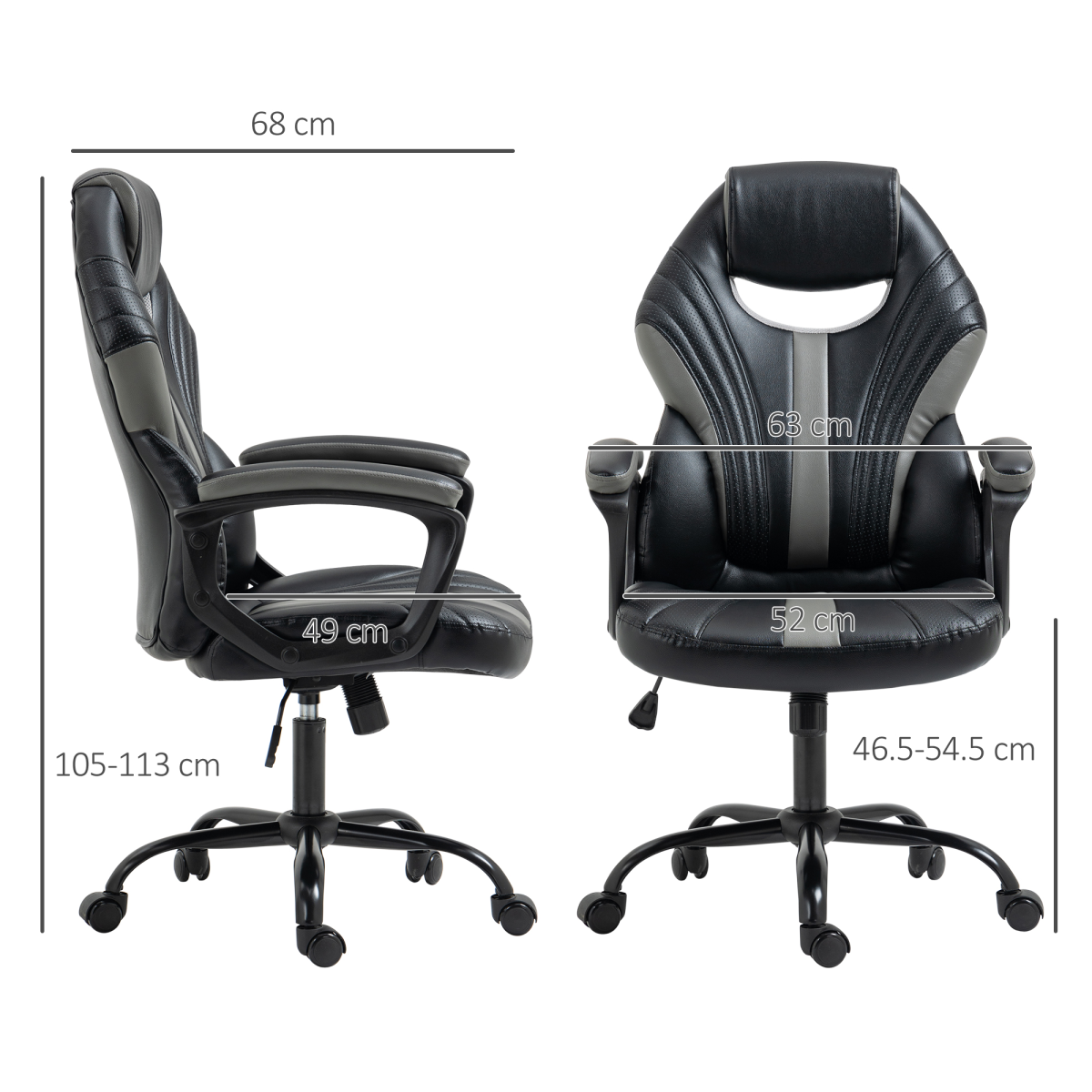 Vinsetto Racing Gaming Chair - Ergonomic Comfort with Style & Swivel Mobility