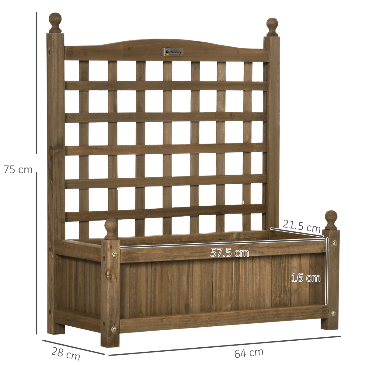 Versatile Garden Planter with Trellis for Indoor/Outdoor Climbing Vines