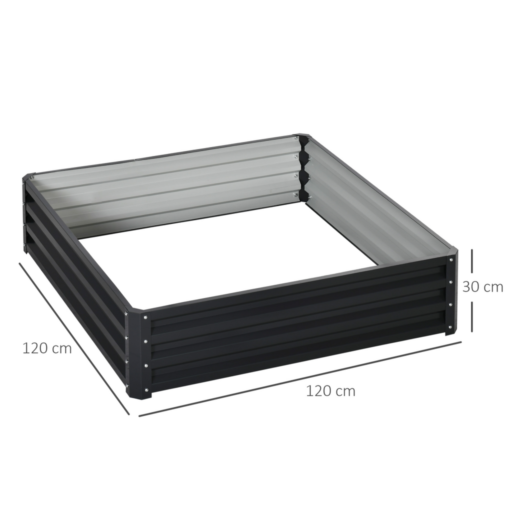 Modular Galvanized Steel Raised Garden Bed - Perfect for Flowers & Veggies!