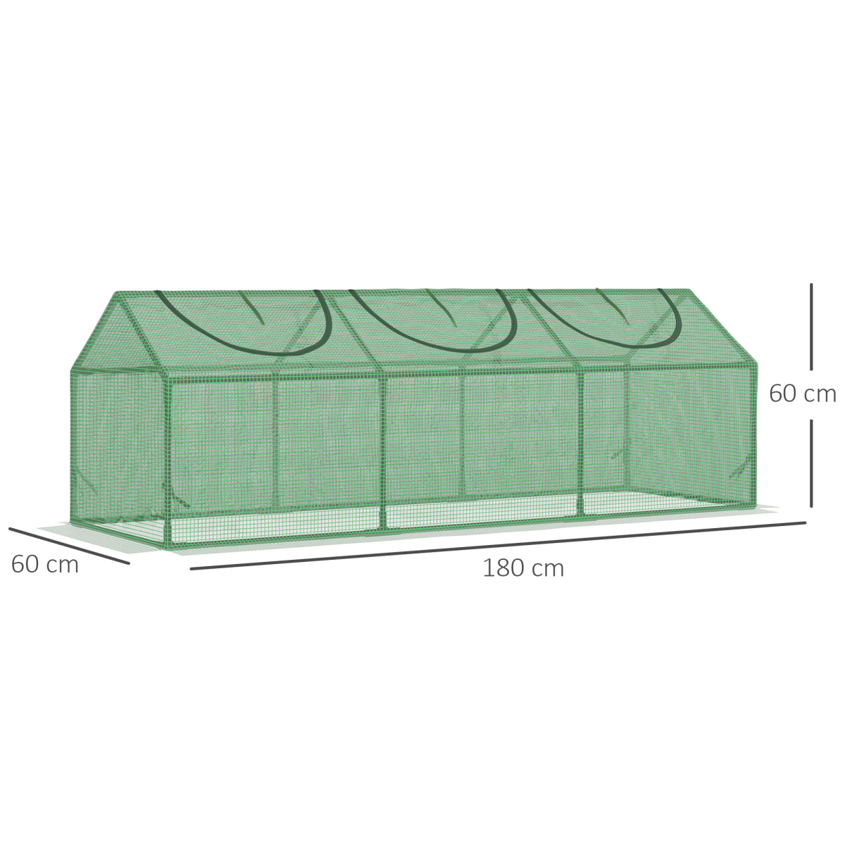 Outsunny Mini Greenhouse Small Plant Grow House w/ 3 Windows for Outdoor