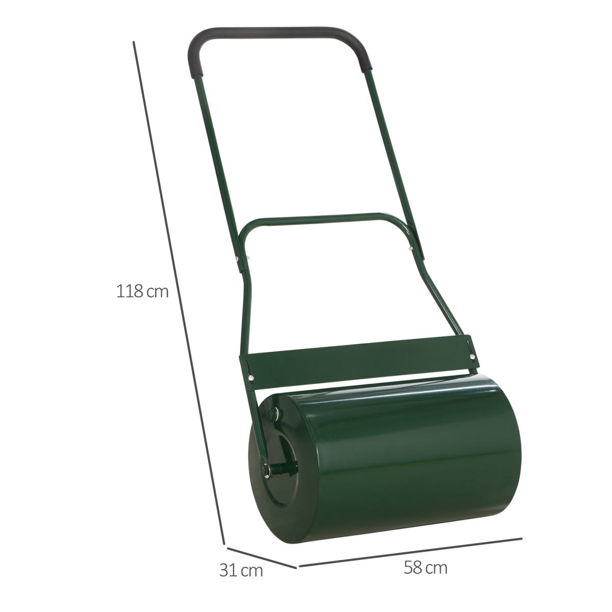 Outsunny 50L Steel Lawn Grass Roller - Achieve a Flawless Finish Effortlessly!
