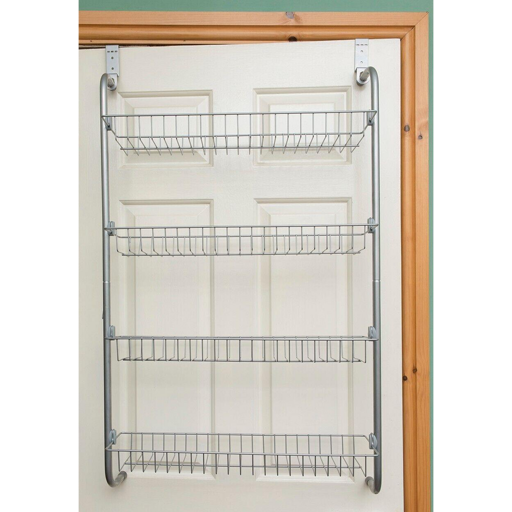 4 Tier Over Door Hanging Rack / Shelves For Pantry Or Storage Cupboard
