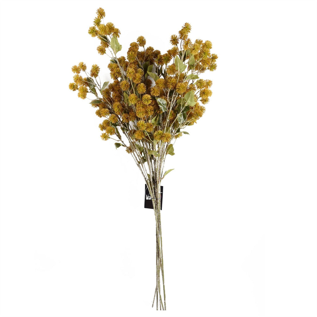 85cm Craspedia Stem Yellow Artificial