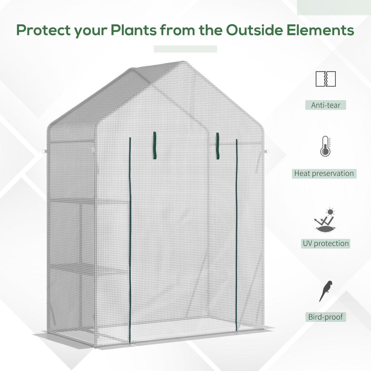 Outsunny Portable Greenhouse: Extend Your Growing Season with Ease!