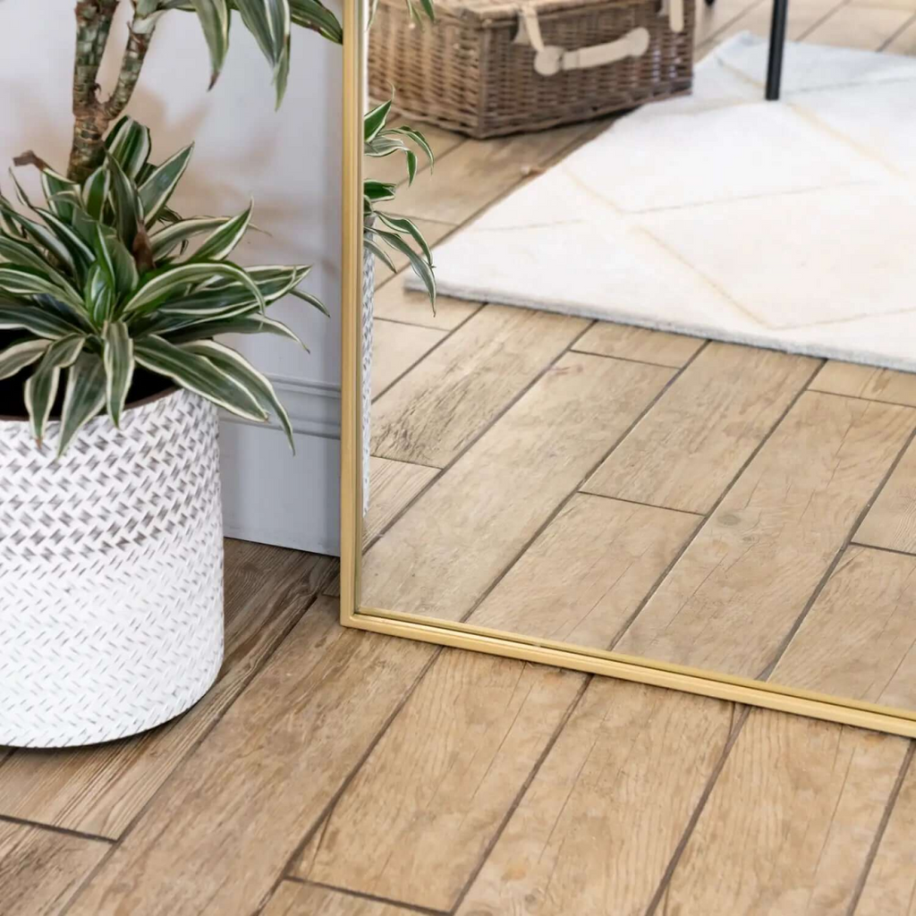 Akiko Gold Arched Metal Mirror - Elegant Design for Stylish Spaces, 180cm x 105cm