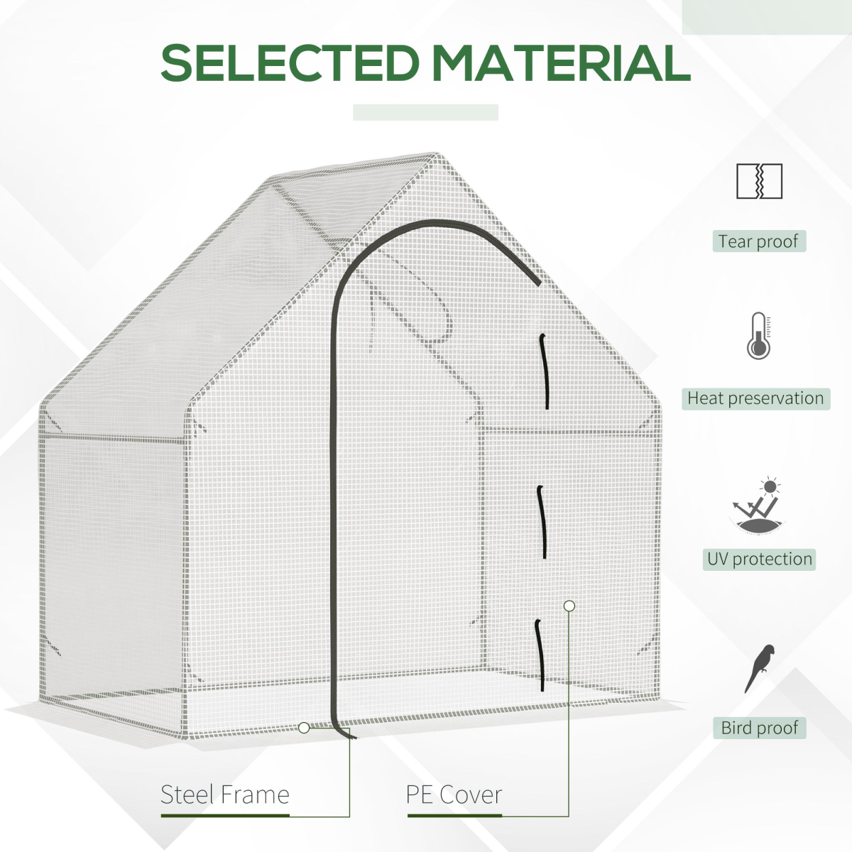 Outsunny Walk-In Greenhouse: Perfect Plant Haven for Year-Round Growth!