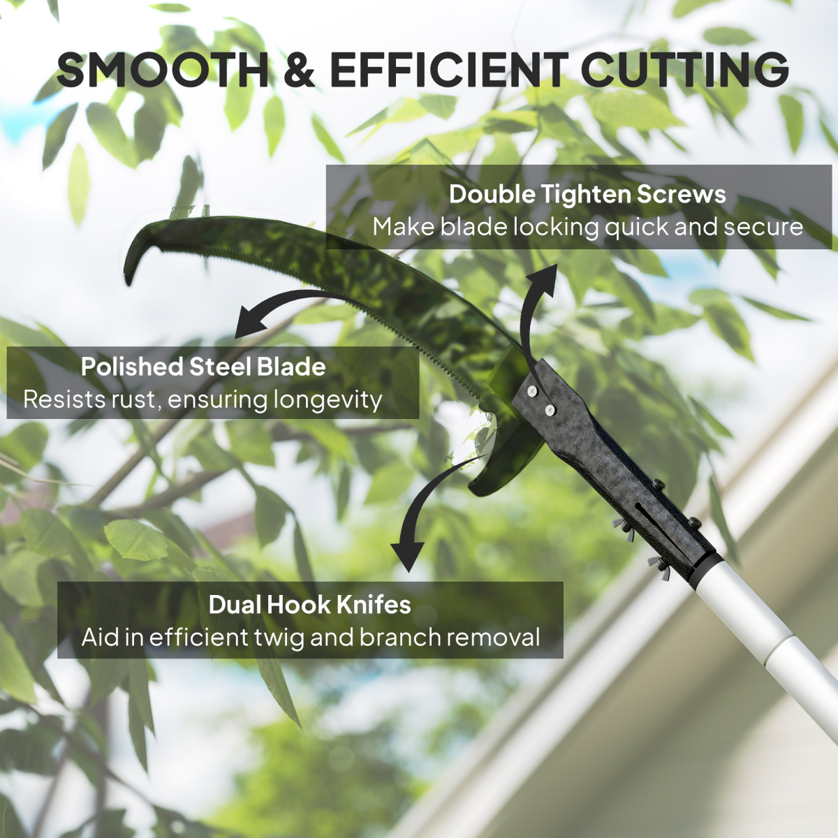 Outsunny Adjustable Telescopic Tree Lopper - Reach New Heights in Pruning!