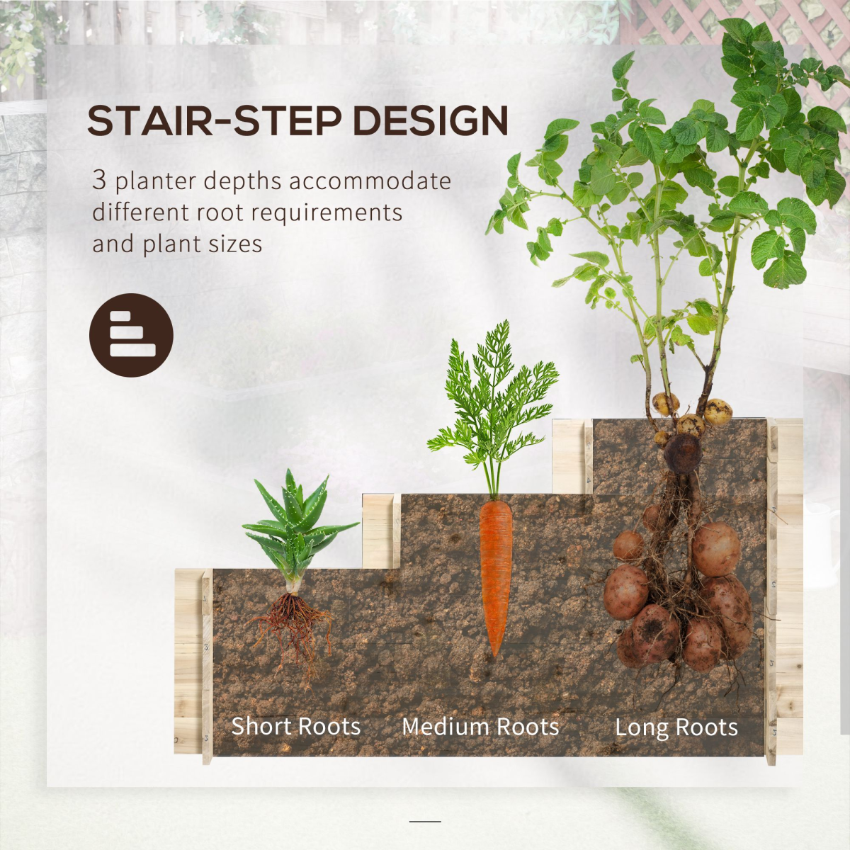3-Tier Raised Garden Box with 9 Grow Grids - Ideal for Healthy Plants!
