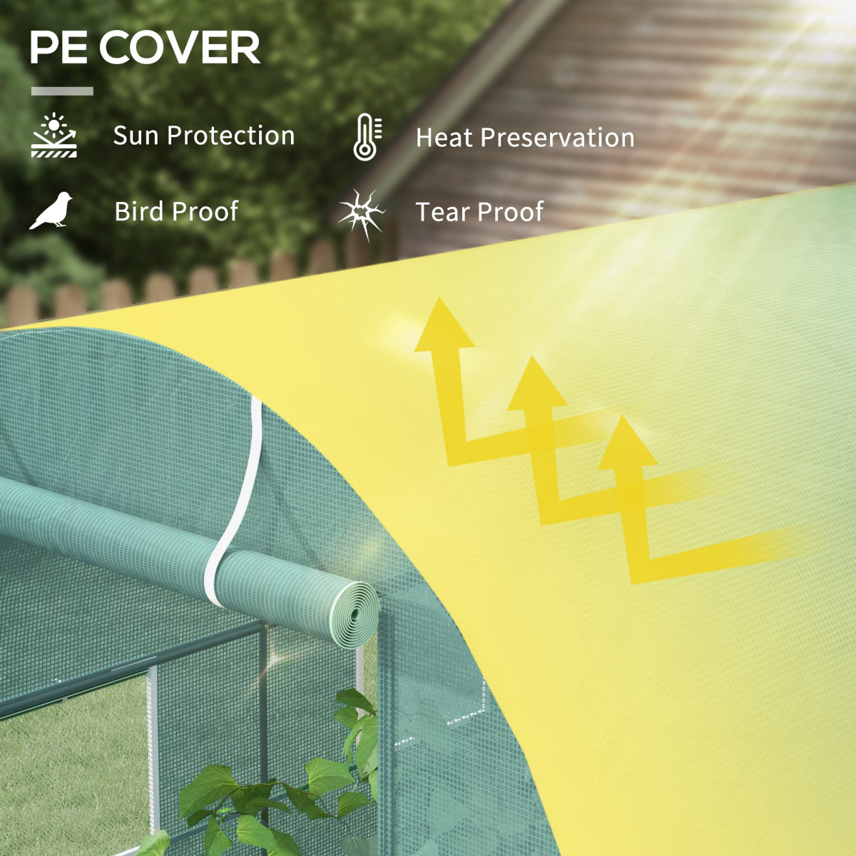 Ultimate 2.5x2m Reinforced Polytunnel Greenhouse for Thriving Plants!