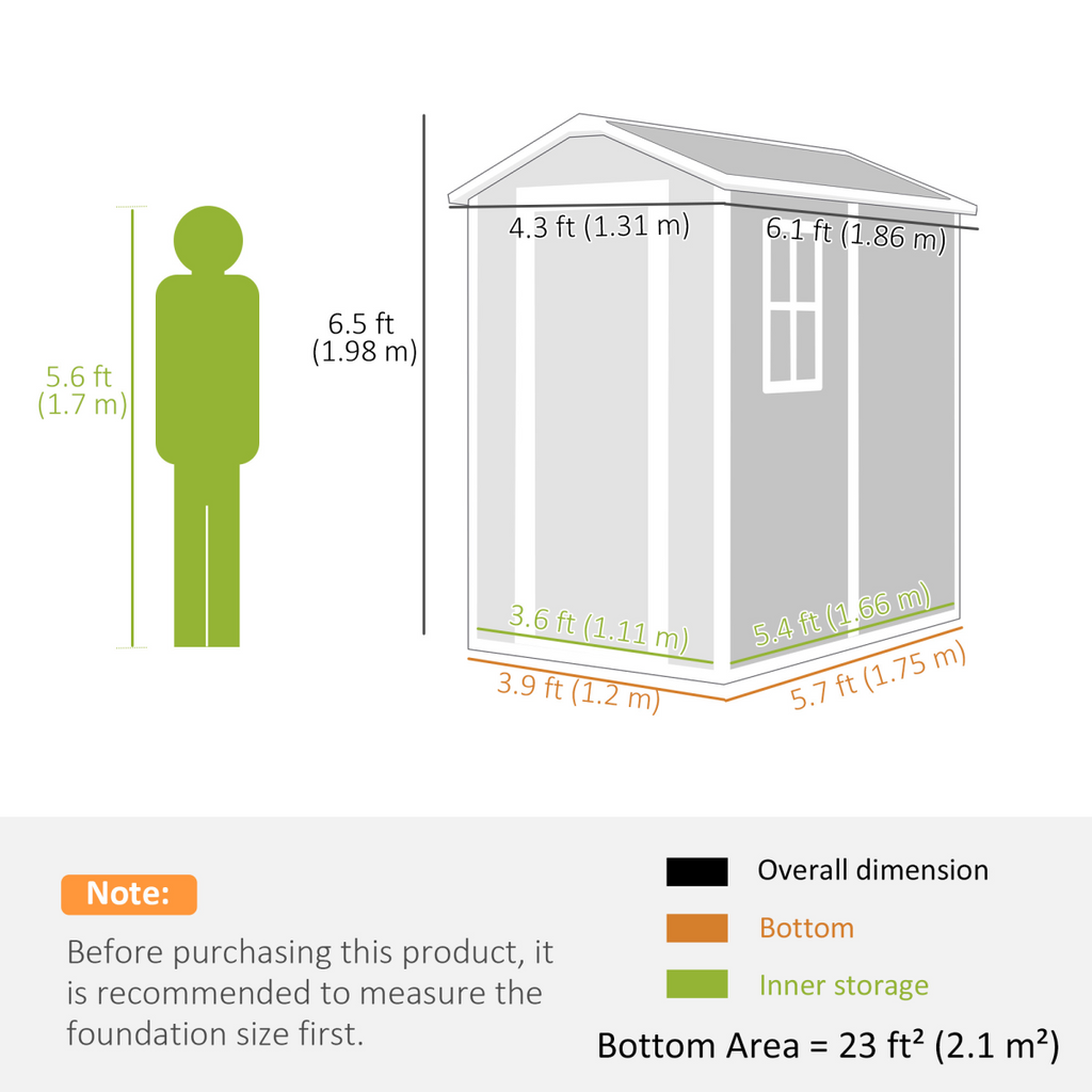 Spacious Grey Tool Shed - Weatherproof & Secure Outdoor Storage