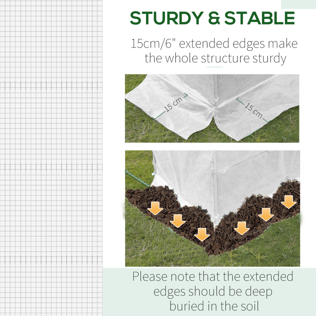 Outsunny Greenhouse Replacement Cover with Windows – Durable & Affordable!