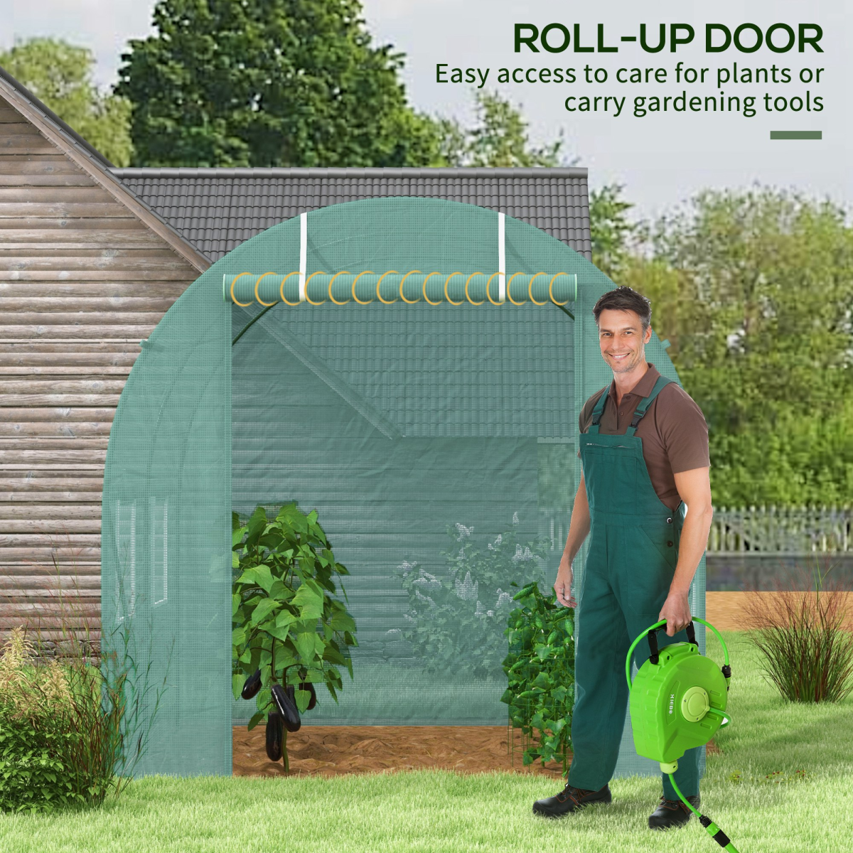 Ultimate 2.5x2m Reinforced Polytunnel Greenhouse for Thriving Plants!