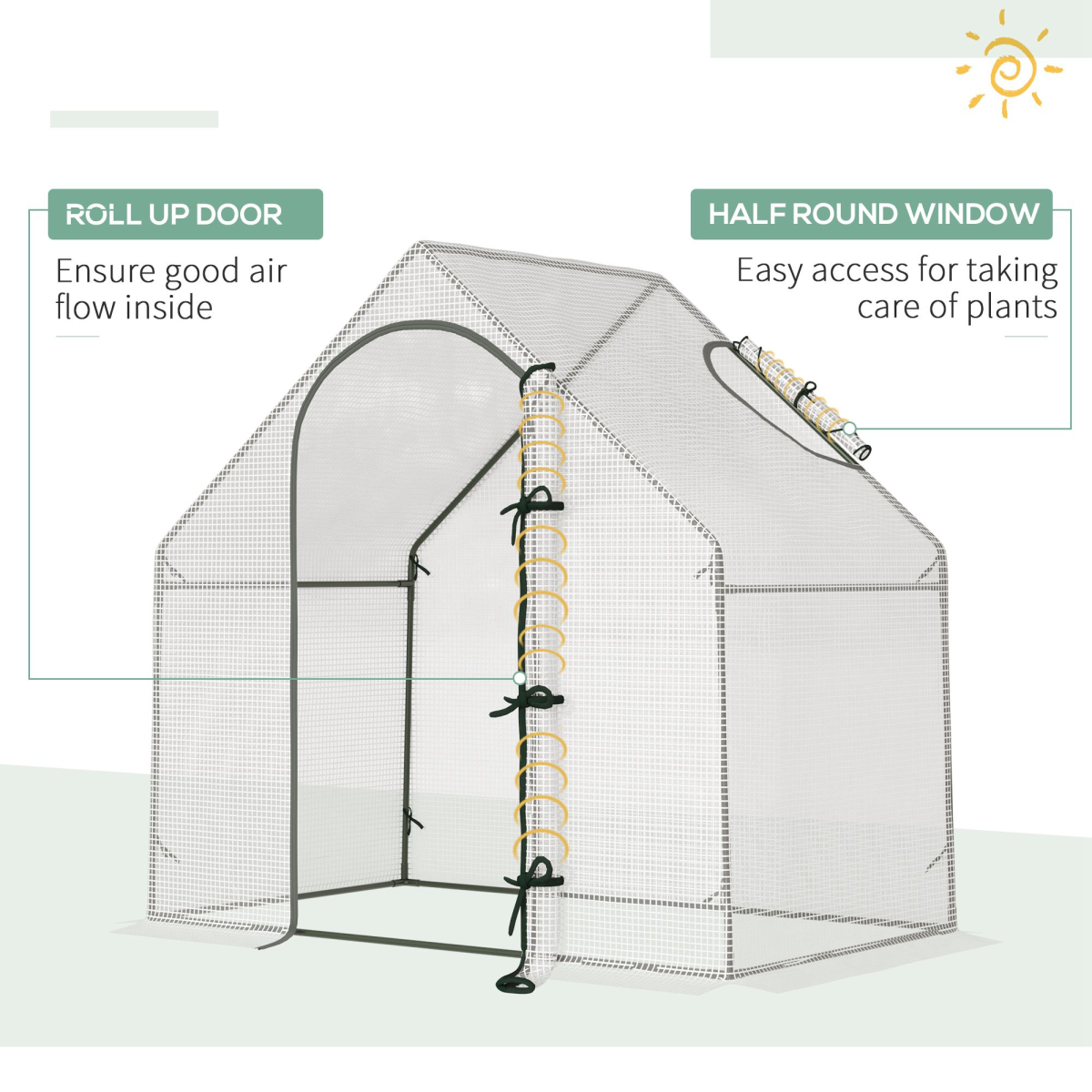 Outsunny Walk-In Greenhouse: Perfect Plant Haven for Year-Round Growth!