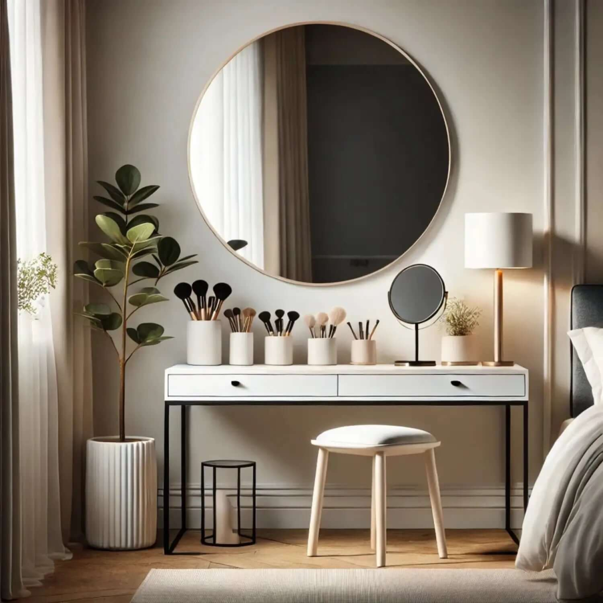 Rei Extra-Large Round Gold Metal Mirror - 90cm Circle for Stunning Decor