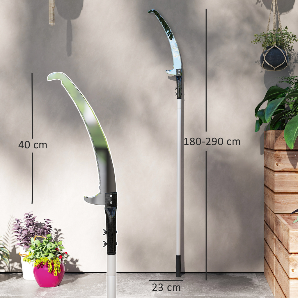 Outsunny Adjustable Telescopic Tree Lopper - Reach New Heights in Pruning!
