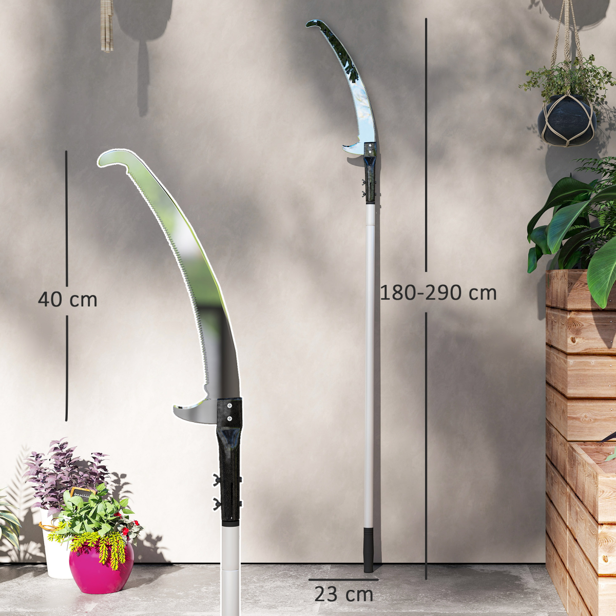 Outsunny Adjustable Telescopic Tree Lopper - Reach New Heights in Pruning!
