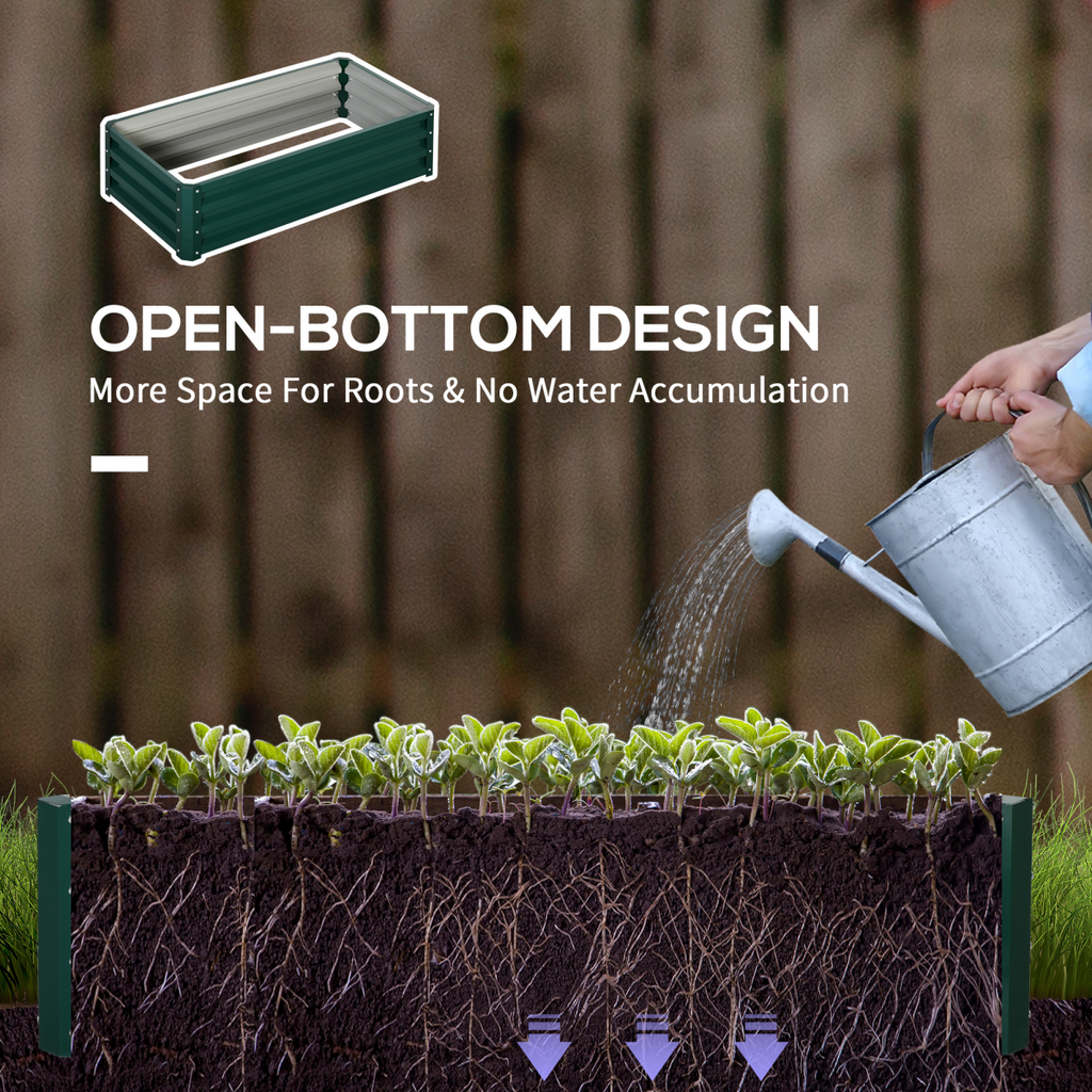 Modular Steel Raised Garden Bed - Perfect Planter for Veggies & Flowers