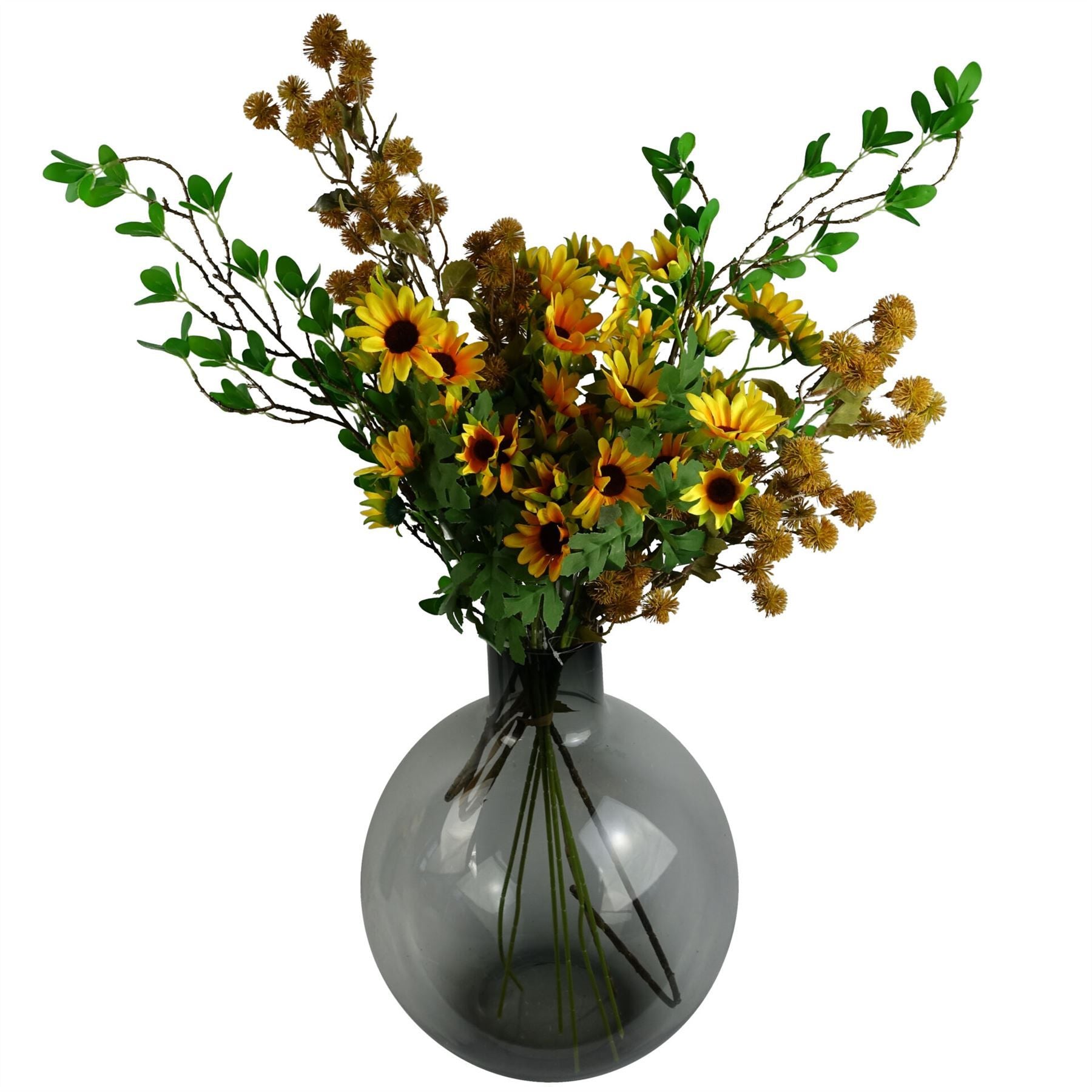 85cm Craspedia Stem Yellow Artificial