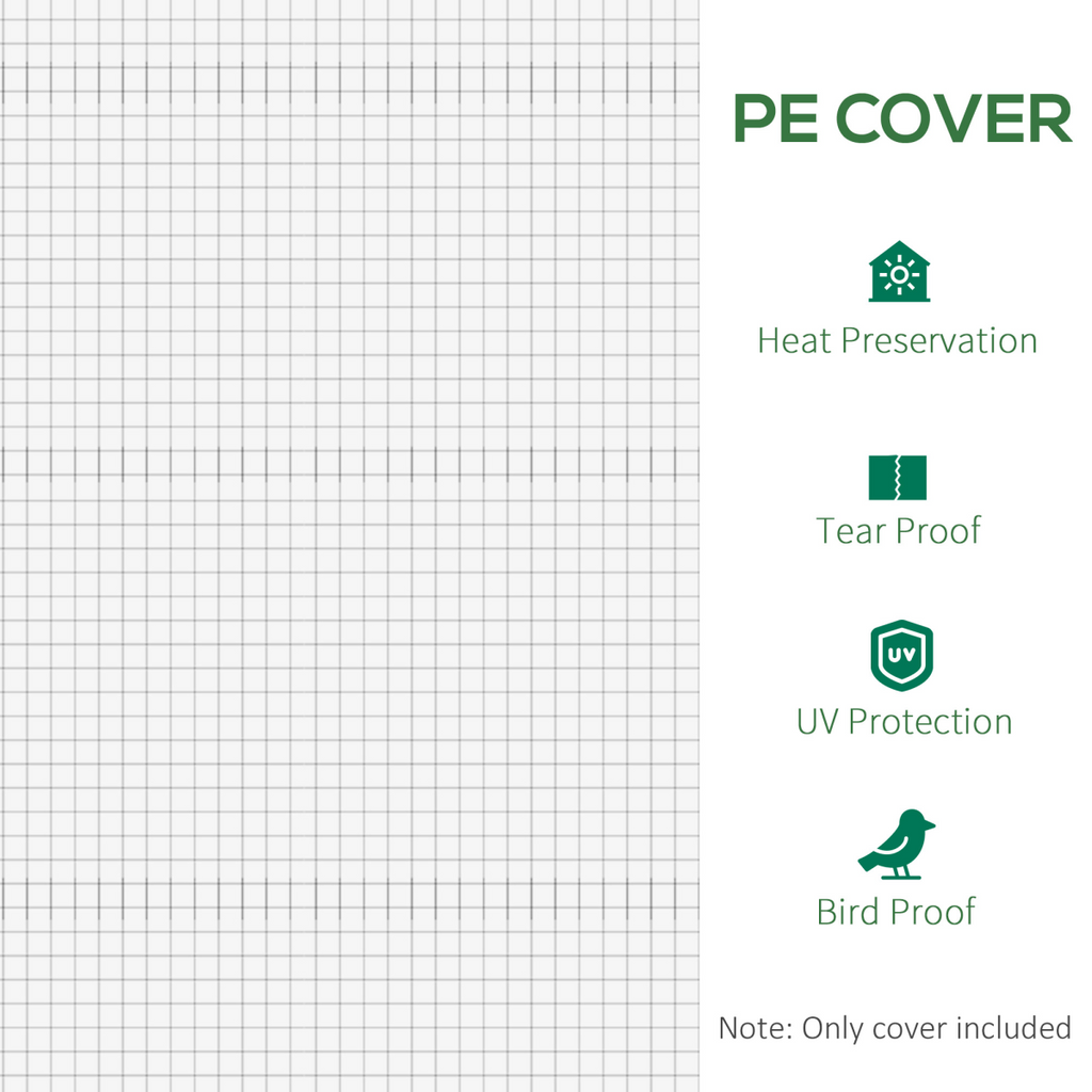 Outsunny Greenhouse Replacement Cover with Windows – Durable & Affordable!
