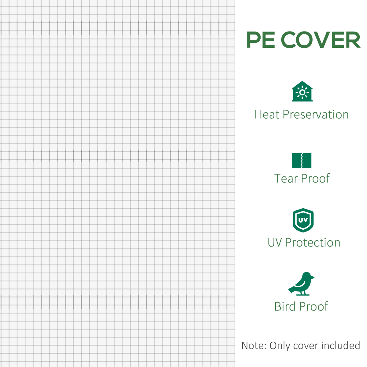 Outsunny Greenhouse Replacement Cover with Windows – Durable & Affordable!