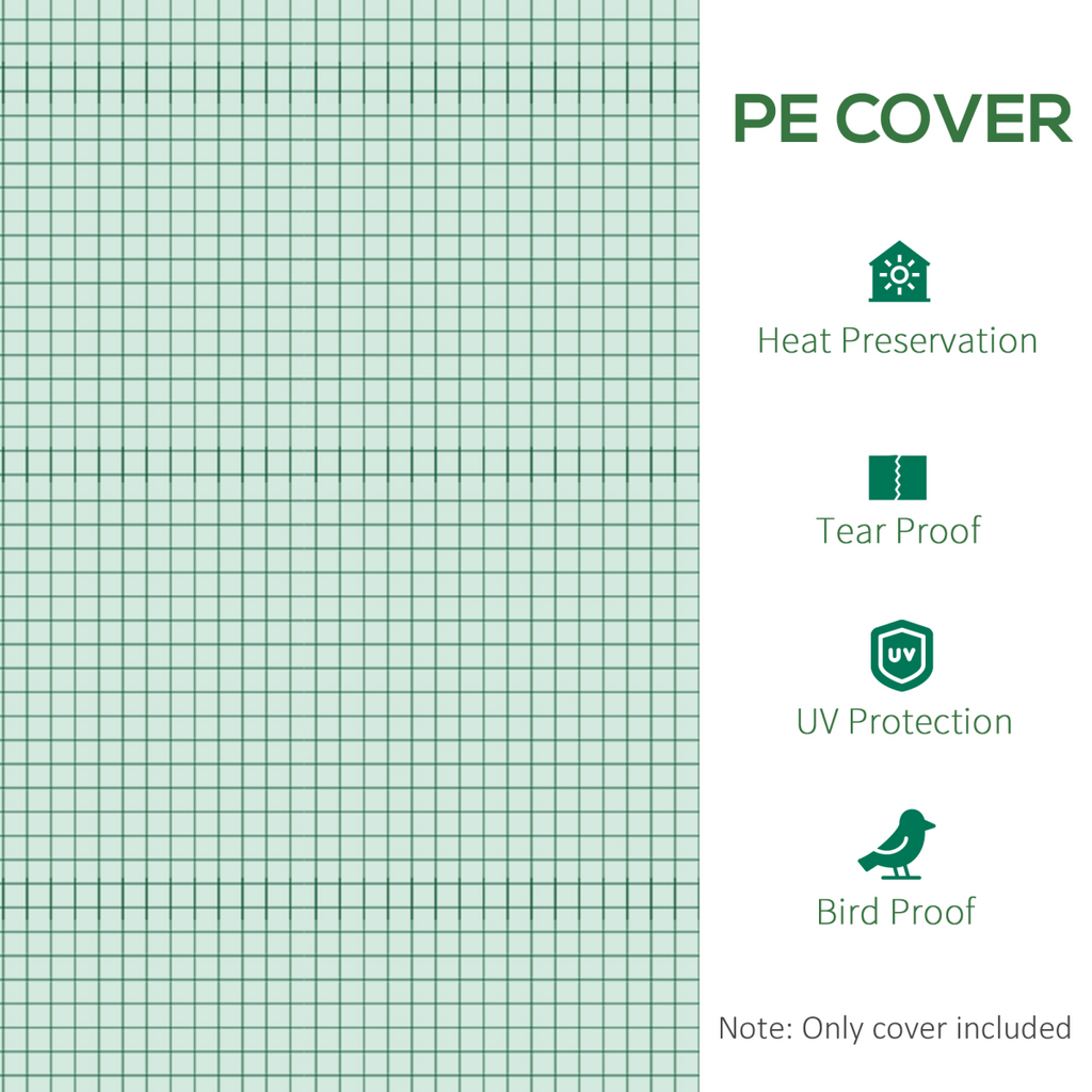 10x7ft Greenhouse Replacement Cover Winter