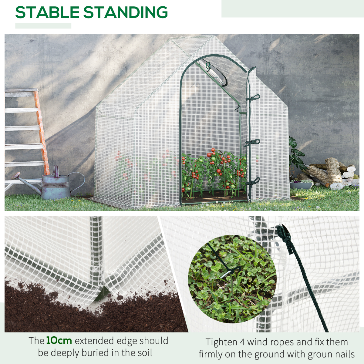 Outsunny Walk-In Greenhouse: Perfect Plant Haven for Year-Round Growth!