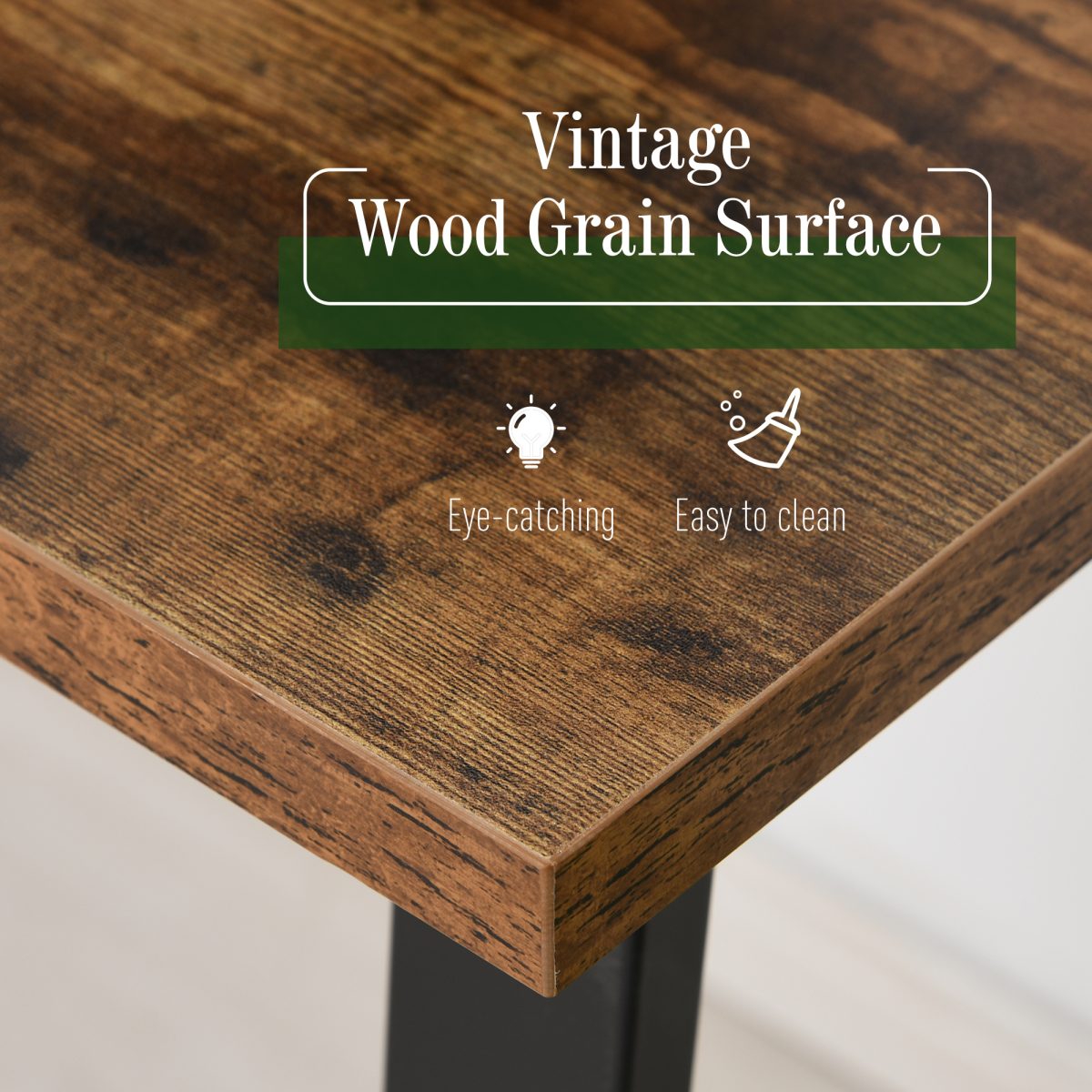 Industrial Chic Writing Desk: Sleek Workstation for Inspired Productivity
