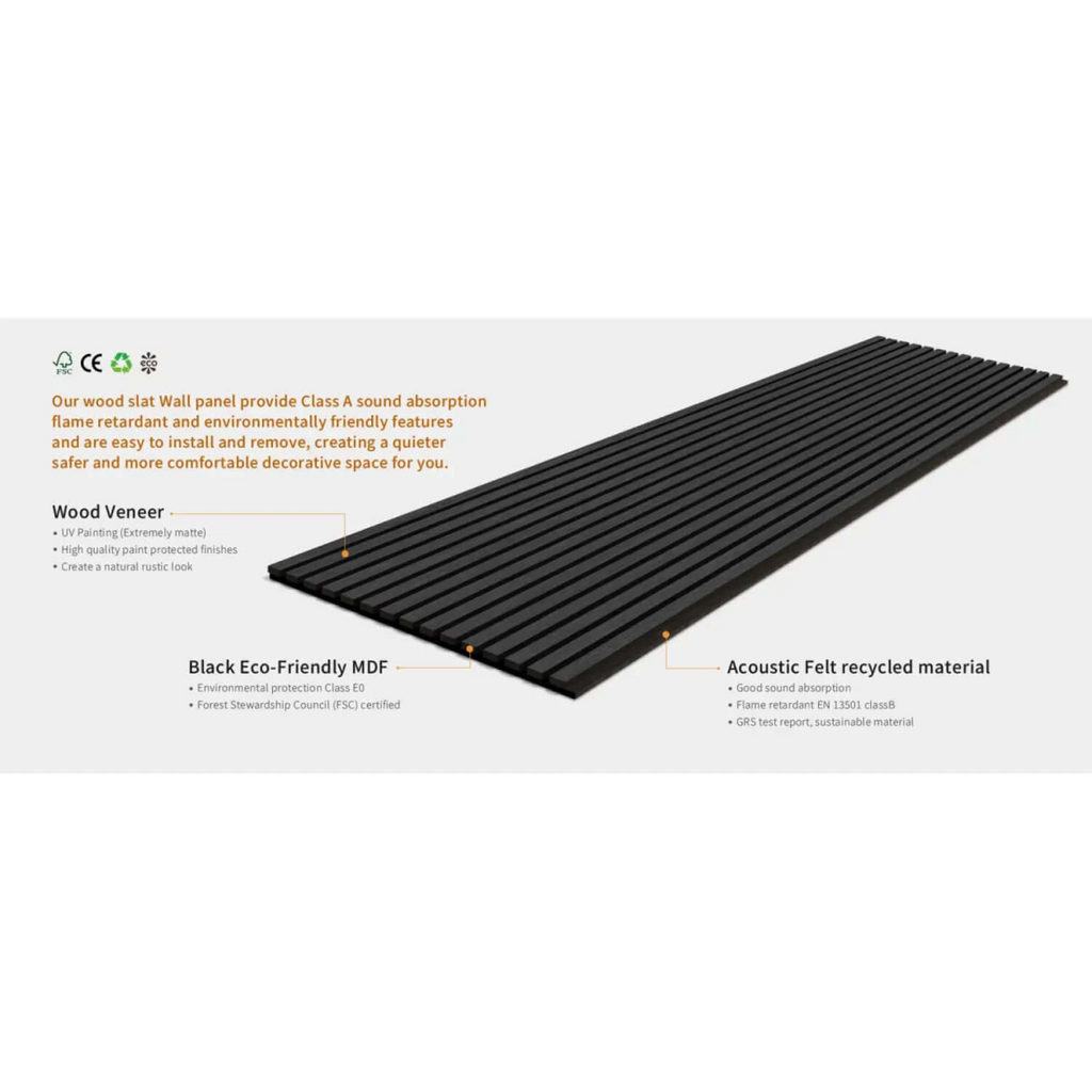 Black Oak Acoustic Wall Panels: Elegant Sound Absorption for Modern Spaces