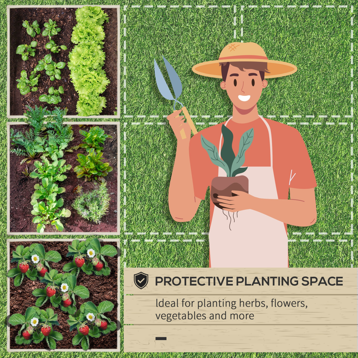 Modular Steel Raised Garden Bed - Perfect Planter for Veggies & Flowers