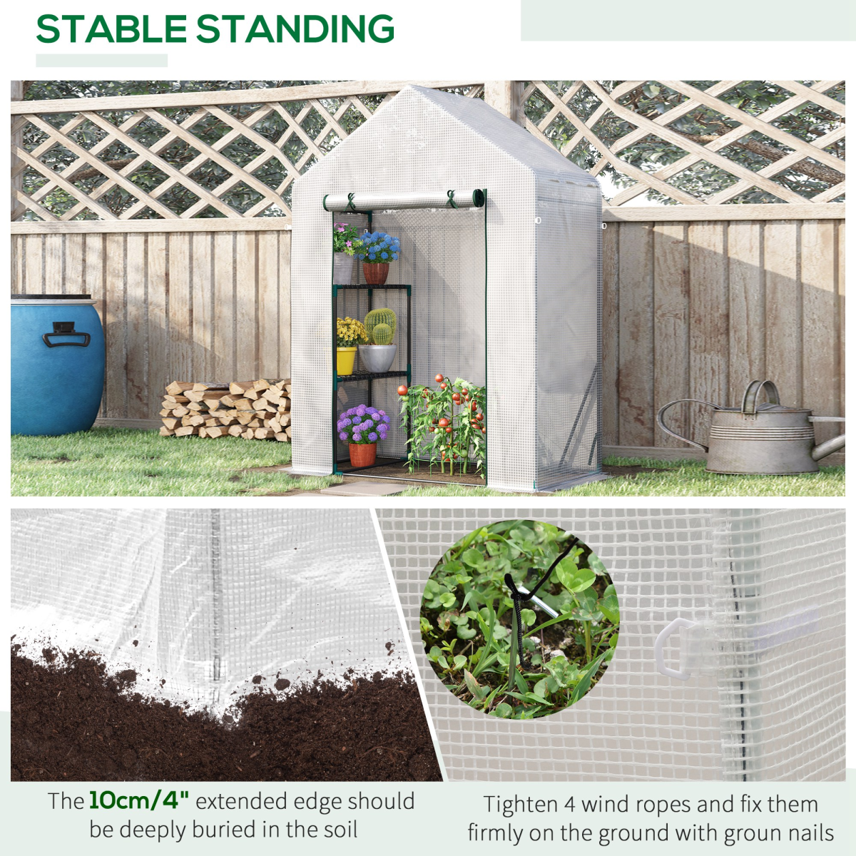 Outsunny Portable Greenhouse: Extend Your Growing Season with Ease!