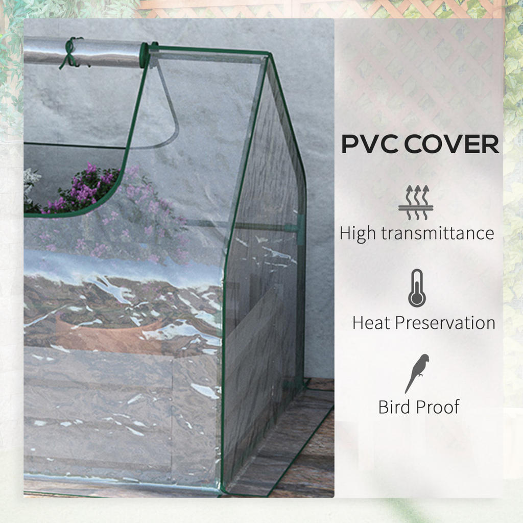 Versatile Steel Raised Garden Bed with Greenhouse Cover for Year-Round Growing