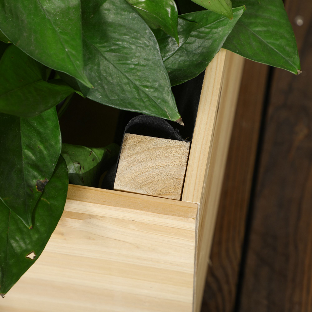 Outsunny Wooden Garden Planter with Trellis for Vibrant Climbing Vines