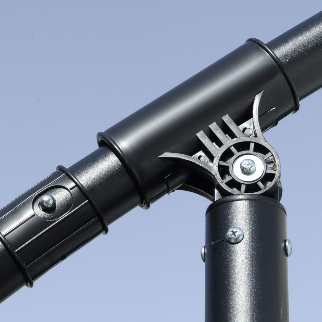 2.7mBanana Parasol Cantilever Umbrella with CrankDark Grey