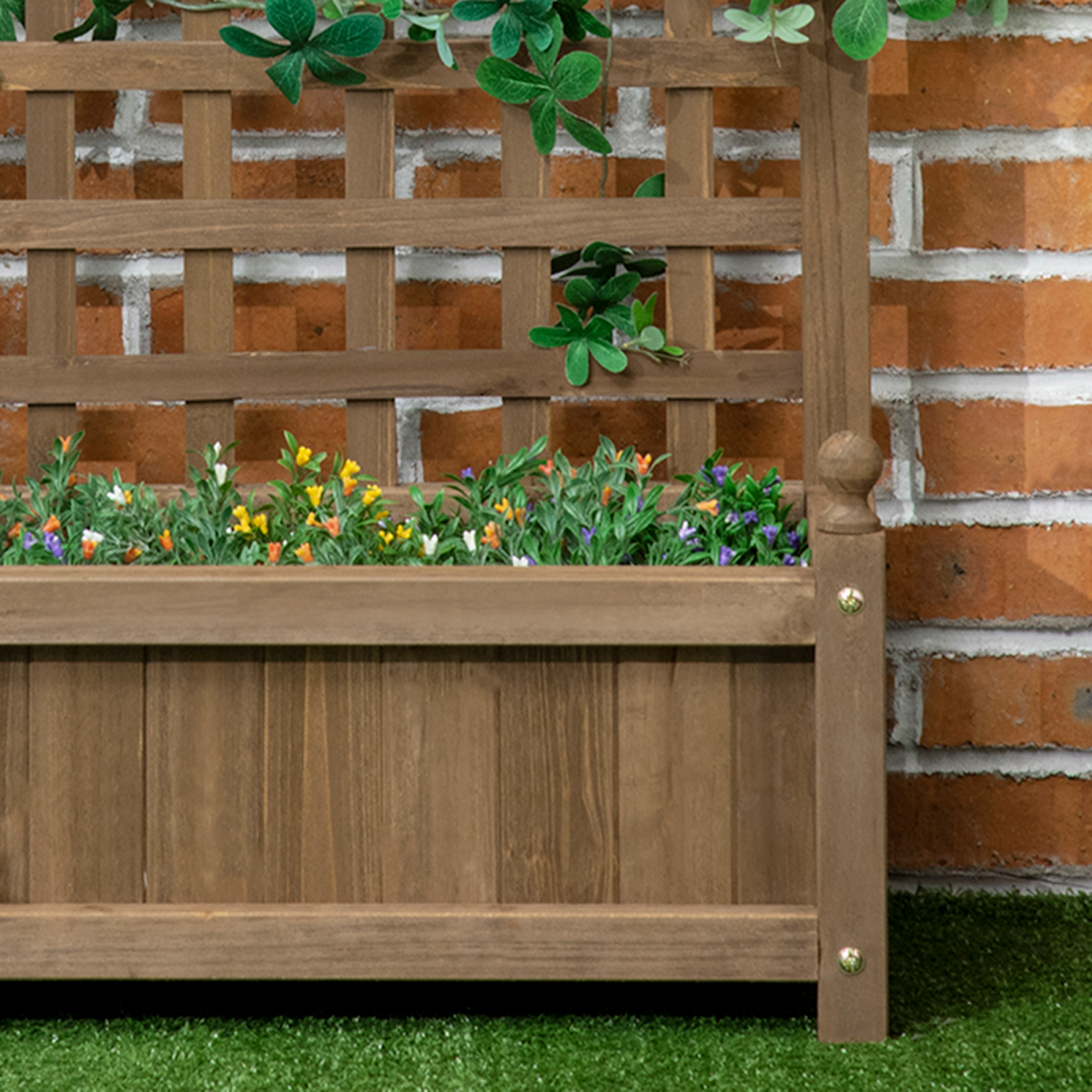 Versatile Garden Planter with Trellis for Indoor/Outdoor Climbing Vines