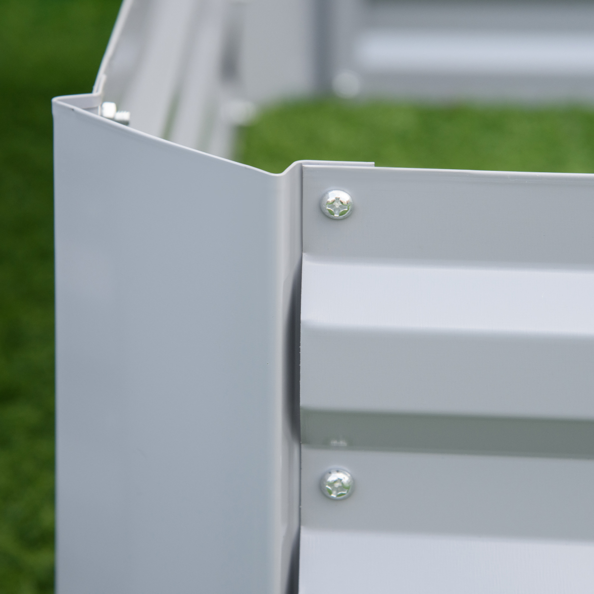 Outsunny Galvanized Steel Raised Garden Bed Set - Perfect for Vegetables & Flowers!