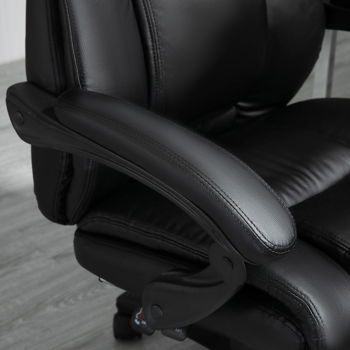 Executive Home Office Chair High Back Recliner, w/ Foot Rest, Black Vinsetto