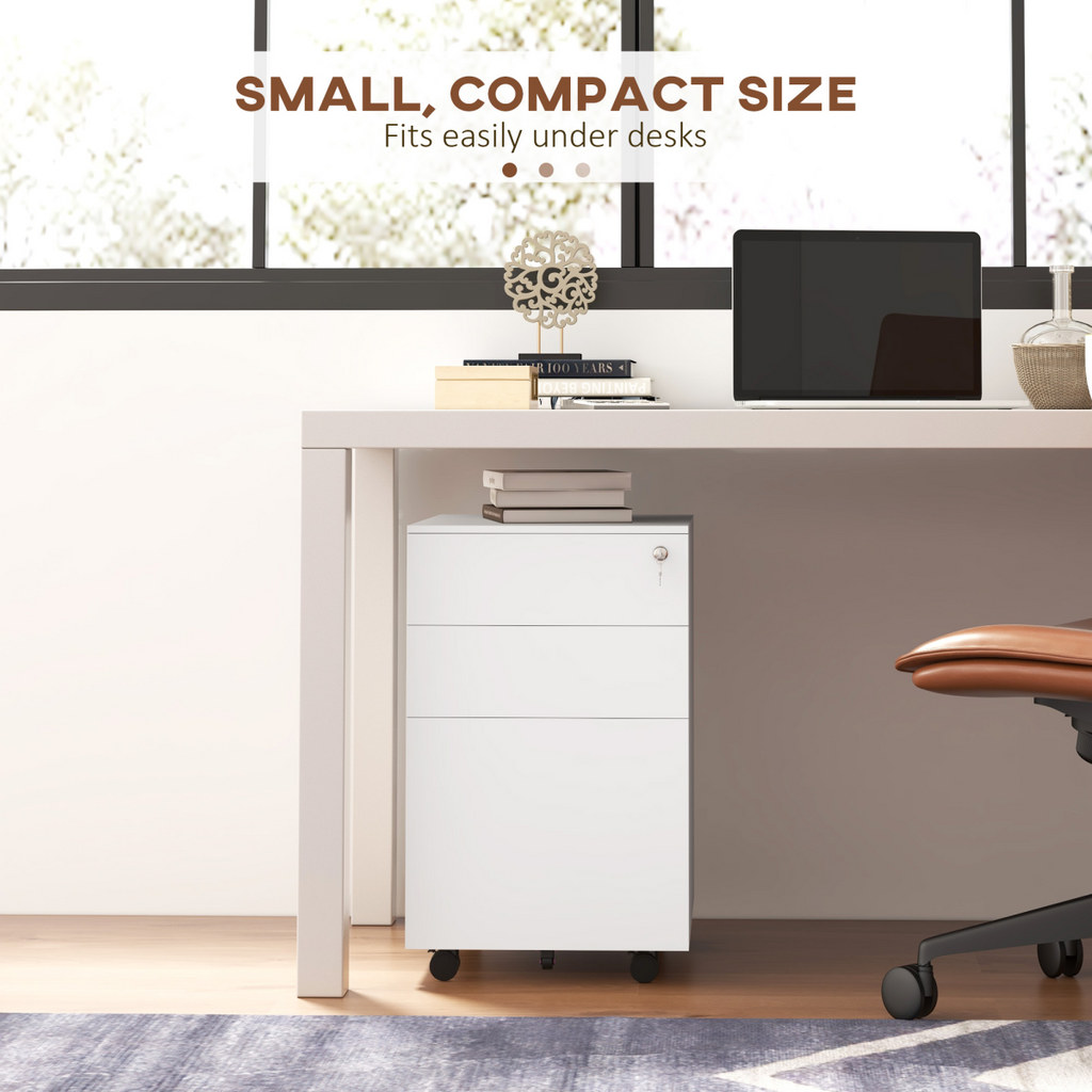 Vinsetto Secure Steel File Cabinet: Lockable Storage for A4 & Legal Files