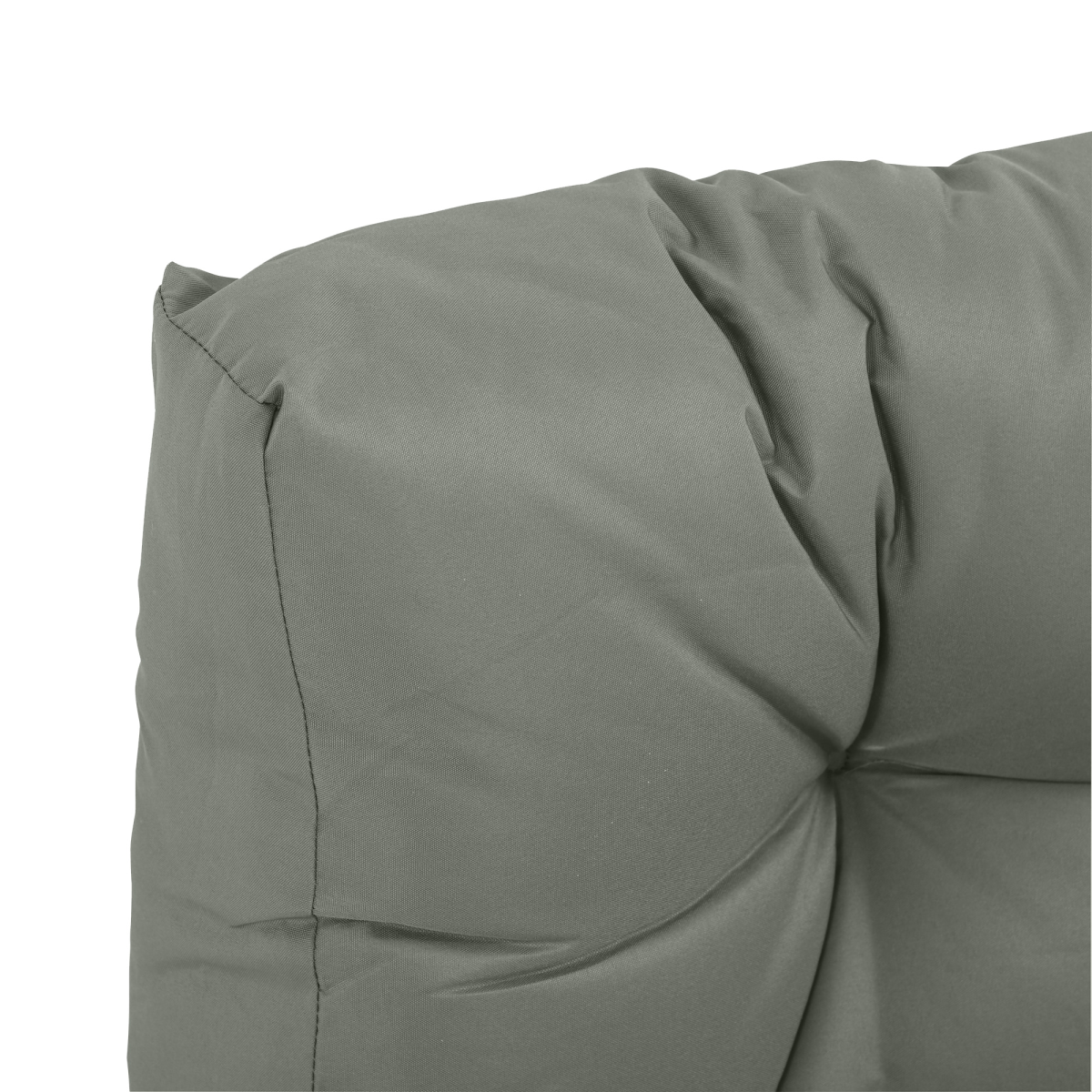 2Pcs Garden Tufted Pallet Cushion Seat Pad Back Cushion Patio Dark Grey